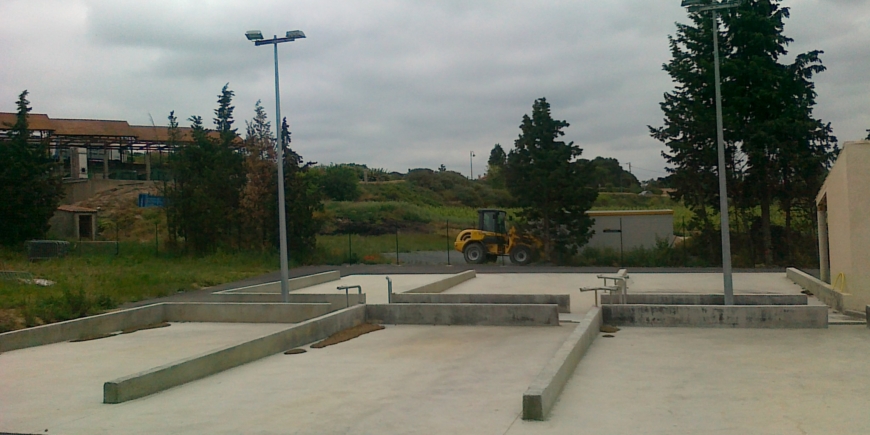Aire lavage engins agricoles
