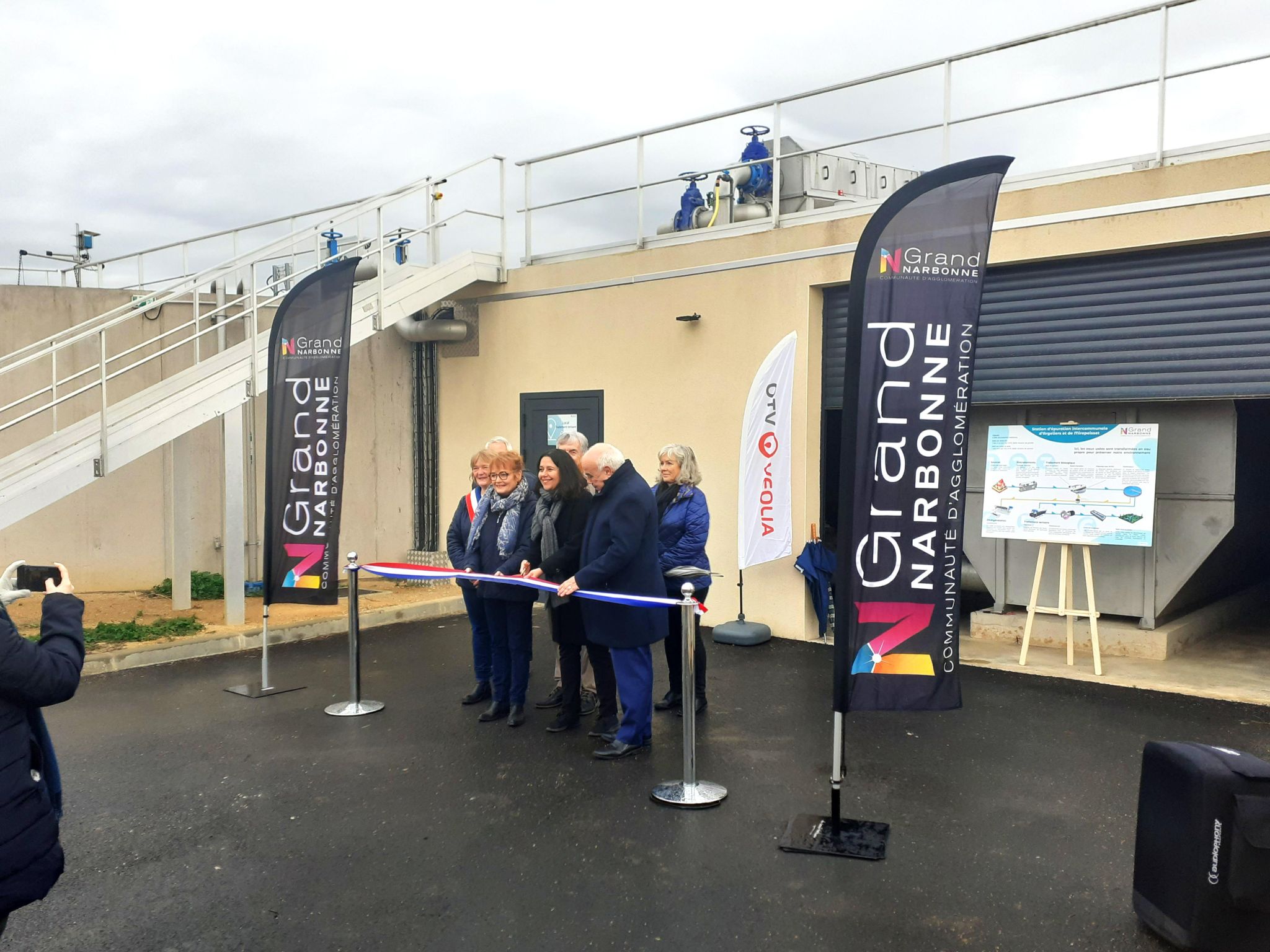 Deux nouvelles stations d’épuration inaugurées sur le territoire du Grand Narbonne en présence des élus et des financeurs !