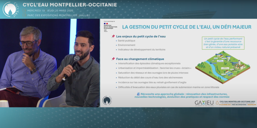 Gaxieu à la conférence CYCL’EAU : Stratégies de Collecte des Eaux Usées et Pluviales